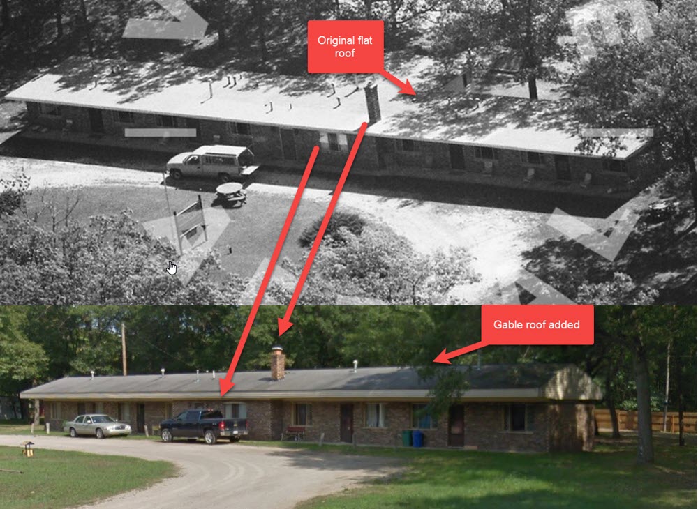 Oak Beach Resort (Four Oaks Motel) - Then Vs Now Comparison